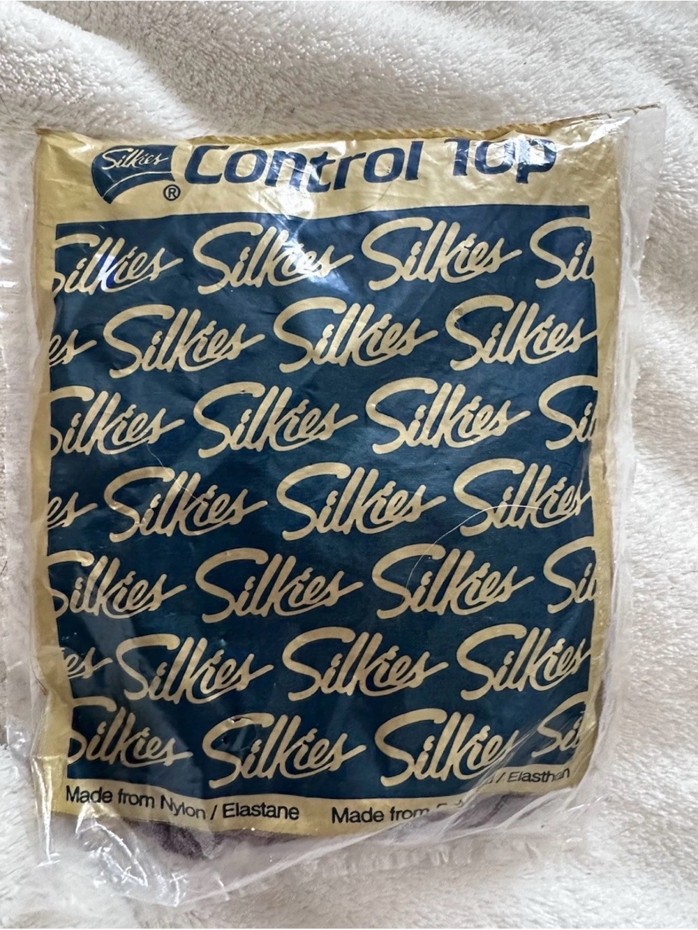 Silkies Control Top Hose Pantyhose Medium Taupe 070205 USA